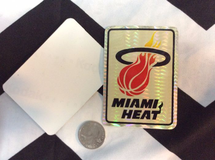 product details: MIAMI HEAT VENDING CARD STICKER photo