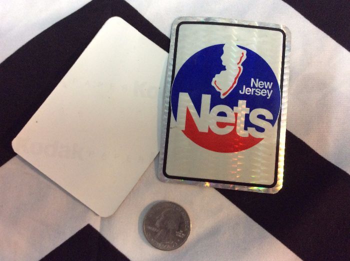 product details: NEW JERSEY NETS VENDING CARD STICKER photo