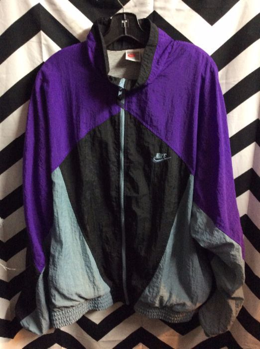 black and purple nike jacket