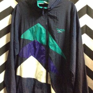 Photo detail:1990'S REEBOK WINDBREAKER W/COLOR BLOCK DESIGN