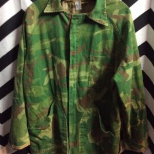 Photo detail:MILITARY JACKET - REVERSIBLE - ZIP-UP W/CAMO PRINT