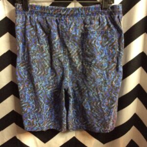 Photo detail:1980S PRINTED COTTON SHORTS W/ELASTIC WAIST