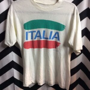 Photo detail:ITALIA T-SHIRT W/FLAG COLORS