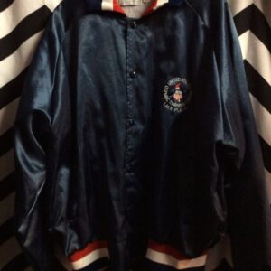 Photo detail:OLYMPIC TRAINING CENTER SATIN BASEBALL STYLE JACKET - LAKE PLACID - USA