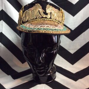 Photo detail:BASEBALL STYLE CAP - THAILAND W/EMBROIDERED GOLD ELEPHANT