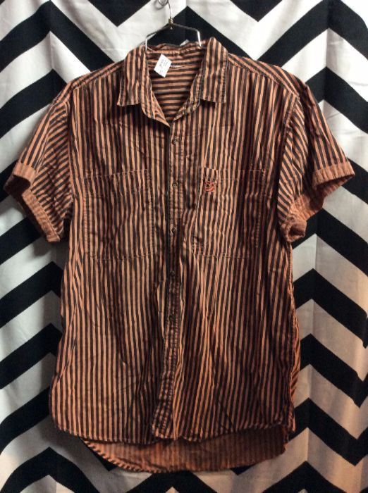 SS BD 1990S VERTICAL STRIPED SHIRT SAVED BY THE BELL 1