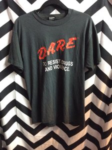 D.A.R.E. TO RESIST DRUGS AND VIOLENCE TSHIRT 1