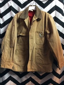 CARHARTT BROWN RED LINING JACKET 1