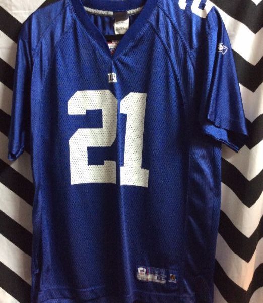 product details: NY GIANTS FOOTBALL JERSEY - BARBER #21 photo