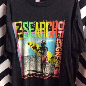 Photo detail:SEARCH OF THE GREAT WAVE T-SHIRT W/NEON COLORED DESIGN