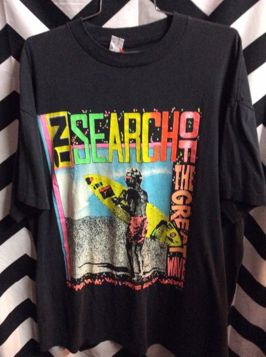 TSHIRT NEON SEARCH OF THE GREAT WAVE 1