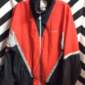 Photo detail:ADIDAS WINDBREAKER W/COLOR BLOCK DESIGN & REFLECTIVE STRIP