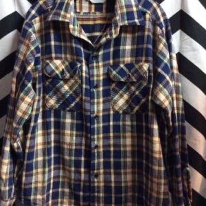 Photo detail:FLANNEL SHIRT W/PLAID DESIGN