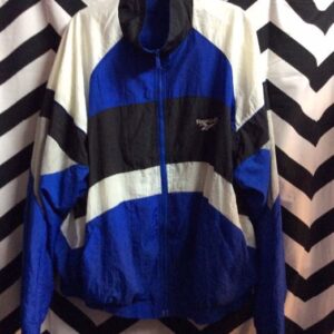 Photo detail:1990S REEBOK WINDBREAKER W/COLOR BLOCK DESIGN - OVERSIZED