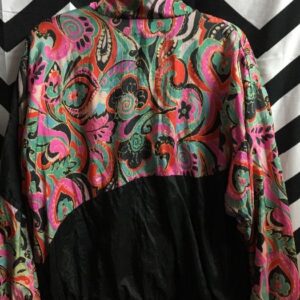 Photo detail:1990S WINDBREAKER ZIP-UP W/ORNATE PRINT