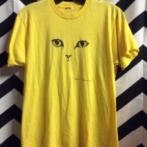 Photo detail:CAROL RIDLON T-SHIRT W/CAT FACE DESIGN