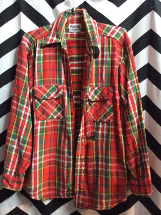 LS BD FLANNEL SHIRT CLASSIC *missing buttons 1