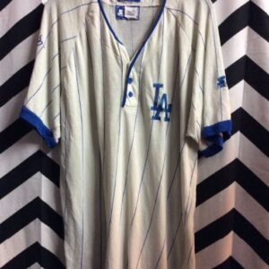 Photo detail:LA STARTER BASEBALL T-SHIRT W/STRIPED FABRIC