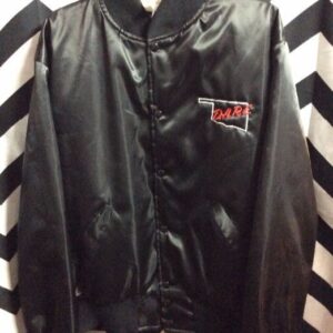 Photo detail:D.A.R.E. SATIN BASEBALL JACKET - EMBROIDERED DESIGNS