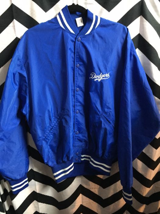 Dodgers thin button up sports jacket 1
