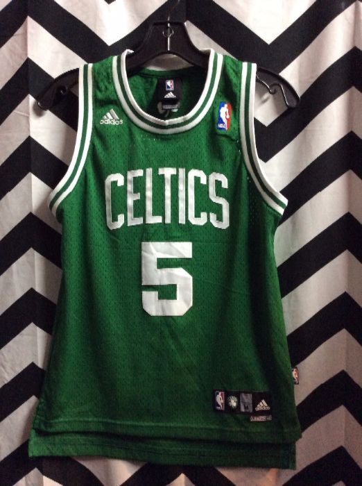 Celtics Adidas Basketball Jersey #5 Garnett | Boardwalk Vintage