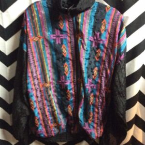 Photo detail:WINDBREAKER W/FUNKY AZTEC PRINT