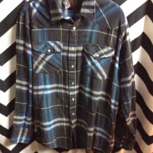 Photo detail:FLANNEL SHIRT W/PEARL SNAPS – PLAID DESIGN