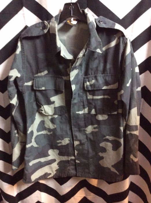 MILITARY CAMO JACKET GREY SMALLER FIT 1