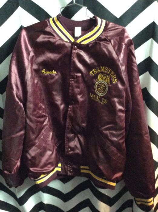 SATIN TEAMSTERS EMBROIDERED JACKET 1