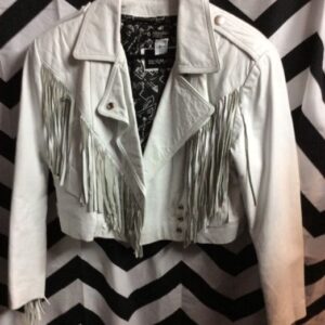 Photo detail:WESTERN STYLE LEATHER JACKET W/FRINGE