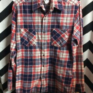 Photo detail:FLANNEL SHIRT W/PLAID PRINT DESIGN