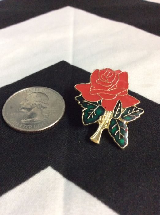 BW PIN- Red Rose Pin- 4820 1