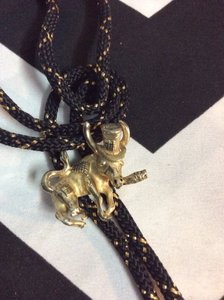 BOLO TIE Gold Bull Smoking Cigar 1