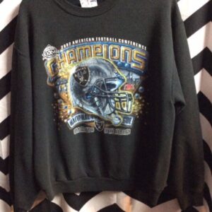 Photo detail:LS SWEATSHIRT RAIDERS AFC CHAMPIONSHIP 2001