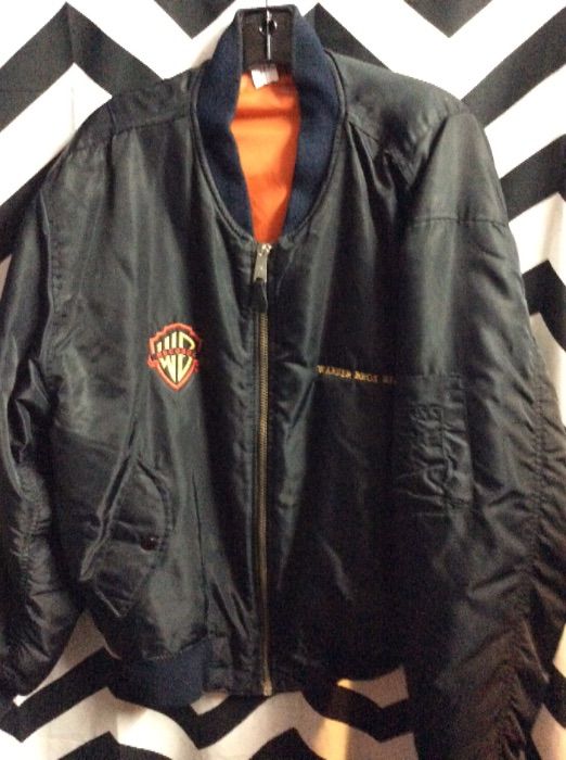 Bomber Jacket – Reversible – Military Grade W/warner Bros Embroidery ...