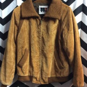 Photo detail:RETRO BOMBER JACKET - CORDUROY W/SHERPA LINING