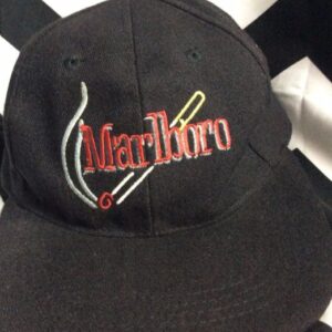 Photo detail:MARLBORO BASEBALL STYLE HAT - WOOL BLEND W/EMBROIDERED CIGARETTE