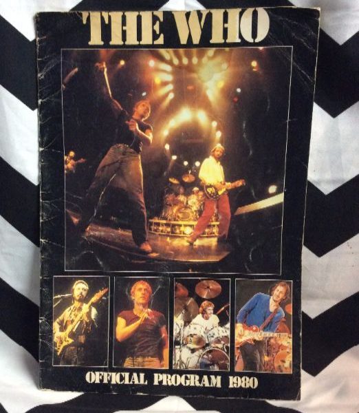 product details: 1980'S OFFICIAL PROGRAM - THE WHO photo