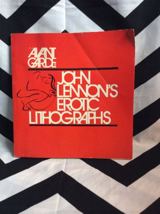 AVANT GARDE Magazine #11 JOHN LENNON's EROTIC LITHOGRAPHS Rare Red cover 1