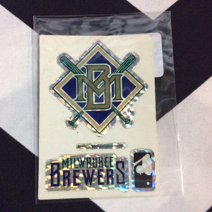 STICKER MILWAUKEE BREWERS VENDING CARD *old stock 1