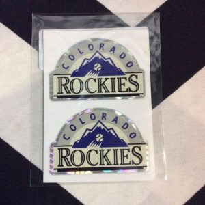 STICKER COLORADO ROCKIES VENDING CARD *old stock 1
