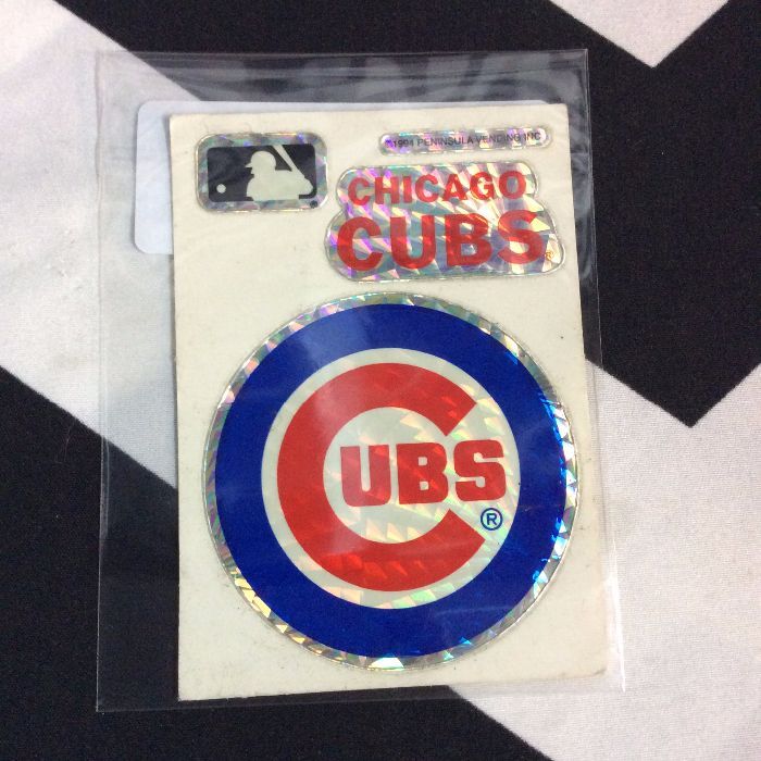 STICKER CHICAGO CUBS VENDING CARD *old stock 1