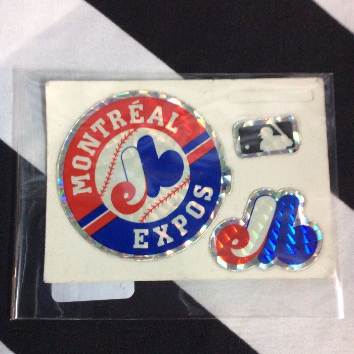 STICKER MONTREAL EXPOS VENDING CARD *old stock 1