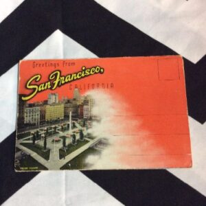 Photo detail:1940S LINEN POSTCARD BOOK - GREETINGS FROM SAN FRANCISCO, CALIFORNIA