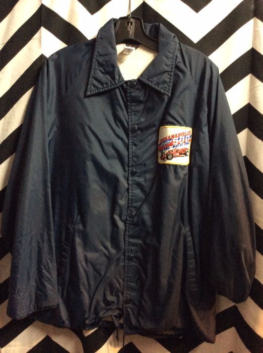 Indie 500 patched coach style windbreaker 1
