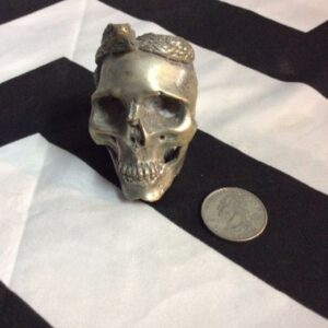 Photo detail:SILVER SKULL WITH SNAKE