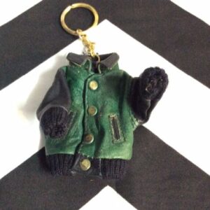 Photo detail:KEYCHAIN - MINI LEATHER VARSITY JACKET