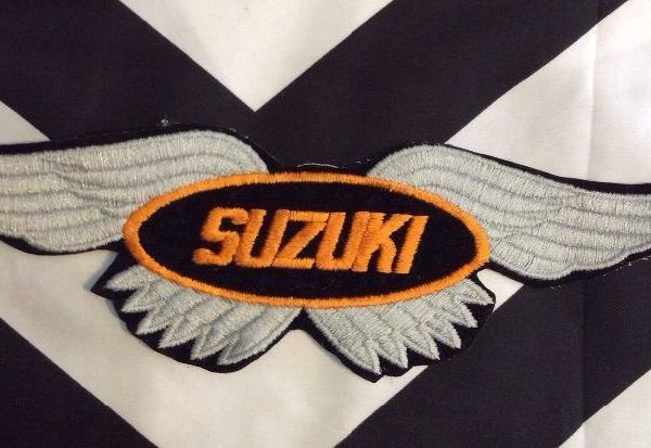 product details: SUZUKI W/WINGS BACK PATCH - LARGE photo