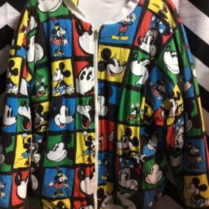 Photo detail:MICKEY MOUSE BOMBER STYLE JACKET - REVERSIBLE - COTTON