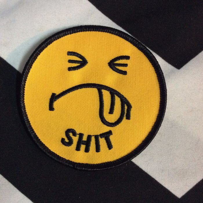 BW PATCH- SHIT FACE Patch (yellow) 498 1